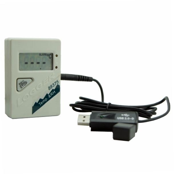 AZ88375 Hygrometer Recorder with External Humidity Temperature Sensor Hygrometer Data Logger