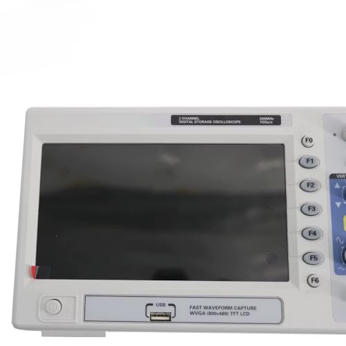 Hantek DSO5202B Digital 200MHz 2Channels Bench Oscilloscope1GS/s USB 7'' Color LCD 800x480 Record Length 1M