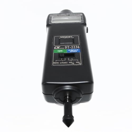 DT-2236 Digital Tachometer Rotative Velocity Tester 5 to 99,999 RPM Photo/Contact Tachometer