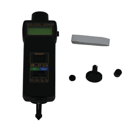 DT-2236 Digital Tachometer Rotative Velocity Tester 5 to 99,999 RPM Photo/Contact Tachometer