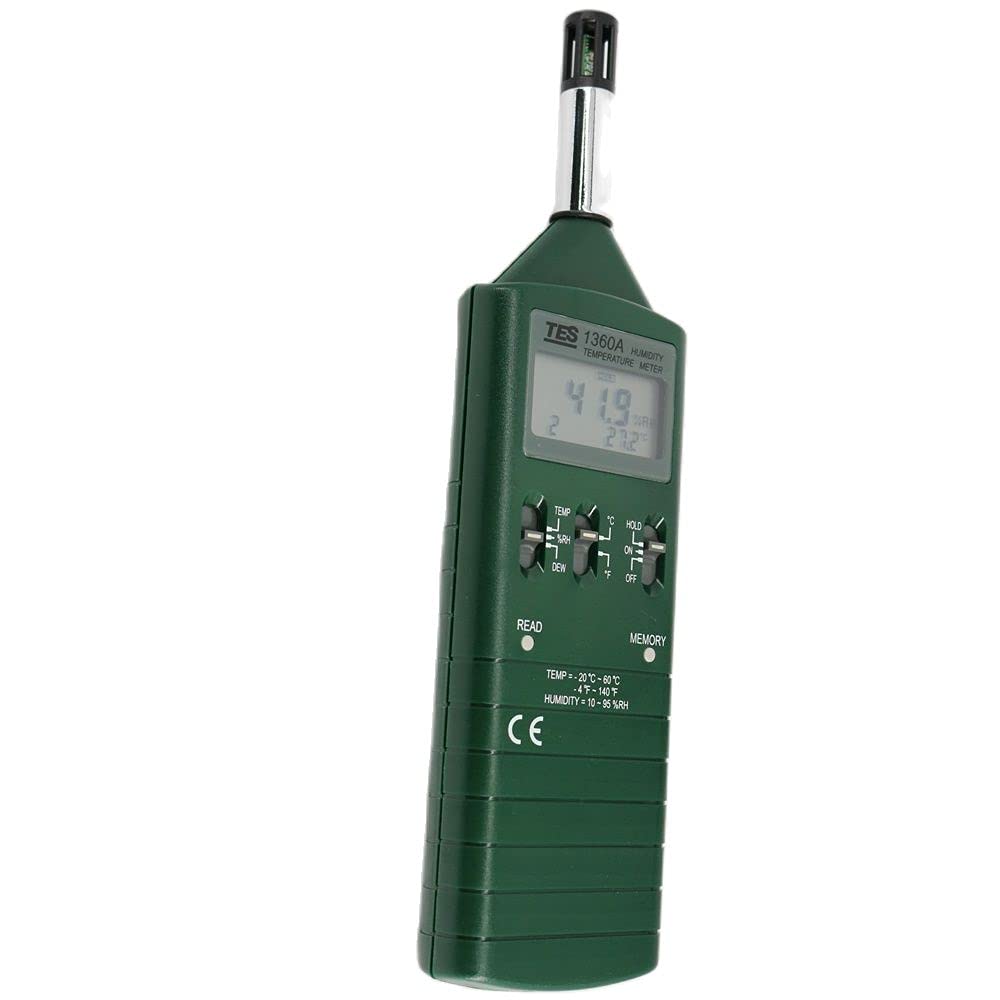 TES-1360A Digital Humidity and Temperature Meter -20℃ to 60℃ Humidity 10%-95%