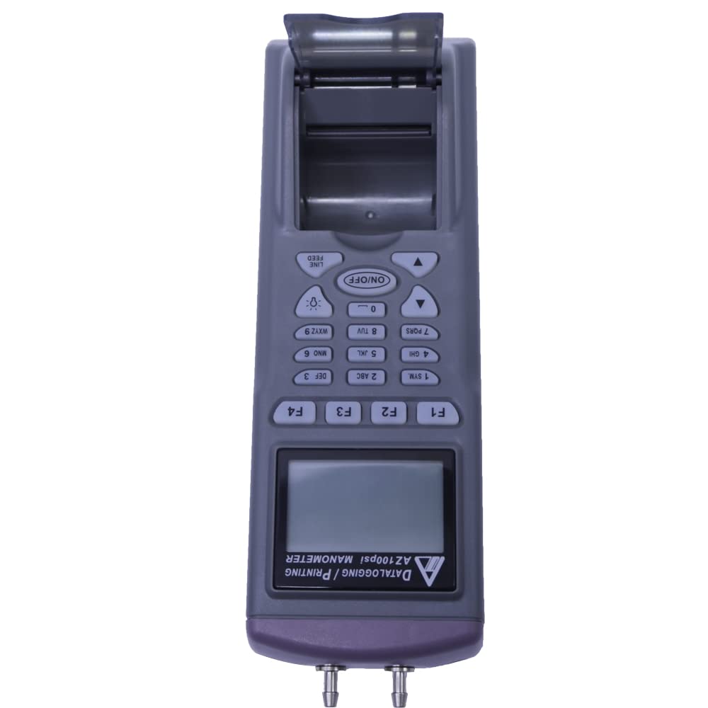 AZ9831 Digital Differential Pressure Data Logger 100 PSI Manometer Logger with Printer