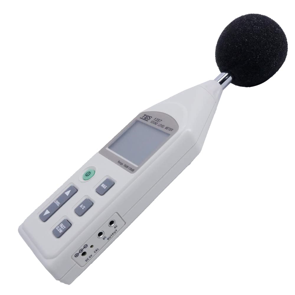 TES-1357 Precision Digital Sound Level Meter Noise Tester 31.5 Hz to 8KHz 30 to 130dB Noise Meter