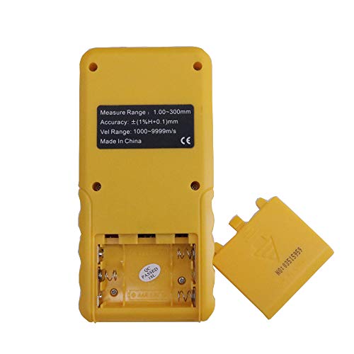 Graigar AR860 Digital Ultrasonic Thickness Gauge Tester Meter 1.00 to 300.00mm Steel Sound Velocity 1000 to 9999m/s