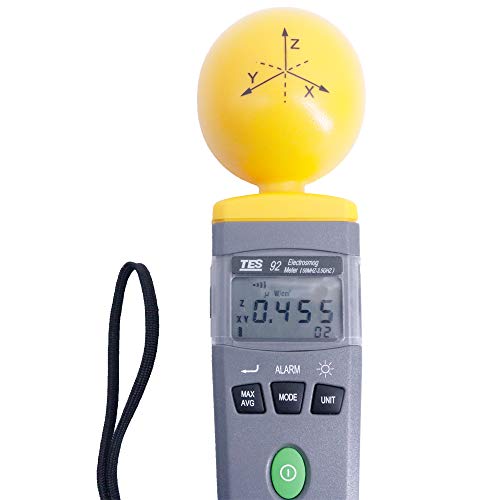 Graigar TES-92 EMF Meter Triaxial Data Logger The Electromagnetic Radiation Detector TES92