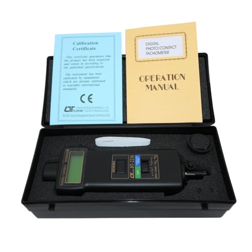 DT-2236 Digital Tachometer Rotative Velocity Tester 5 to 99,999 RPM Photo/Contact Tachometer