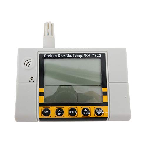 AZ7722 Digital Wall Mount Carbon Dioxide Tester CO2 Gas Tester Temperature and Humidity Meter Multifunction Air Tester