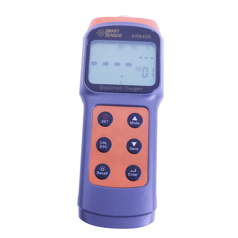 Smart Sensor AR8406 Portable Dissolved Oxygen Meter Digital DO Tester Water Quality Meter 0.0-30.0 mg/L
