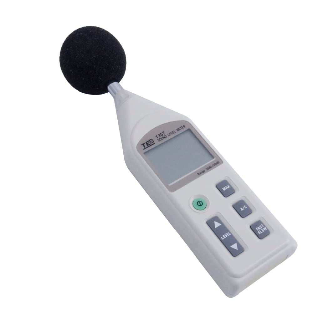 TES-1357 Precision Digital Sound Level Meter Noise Tester 31.5 Hz to 8KHz 30 to 130dB Noise Meter