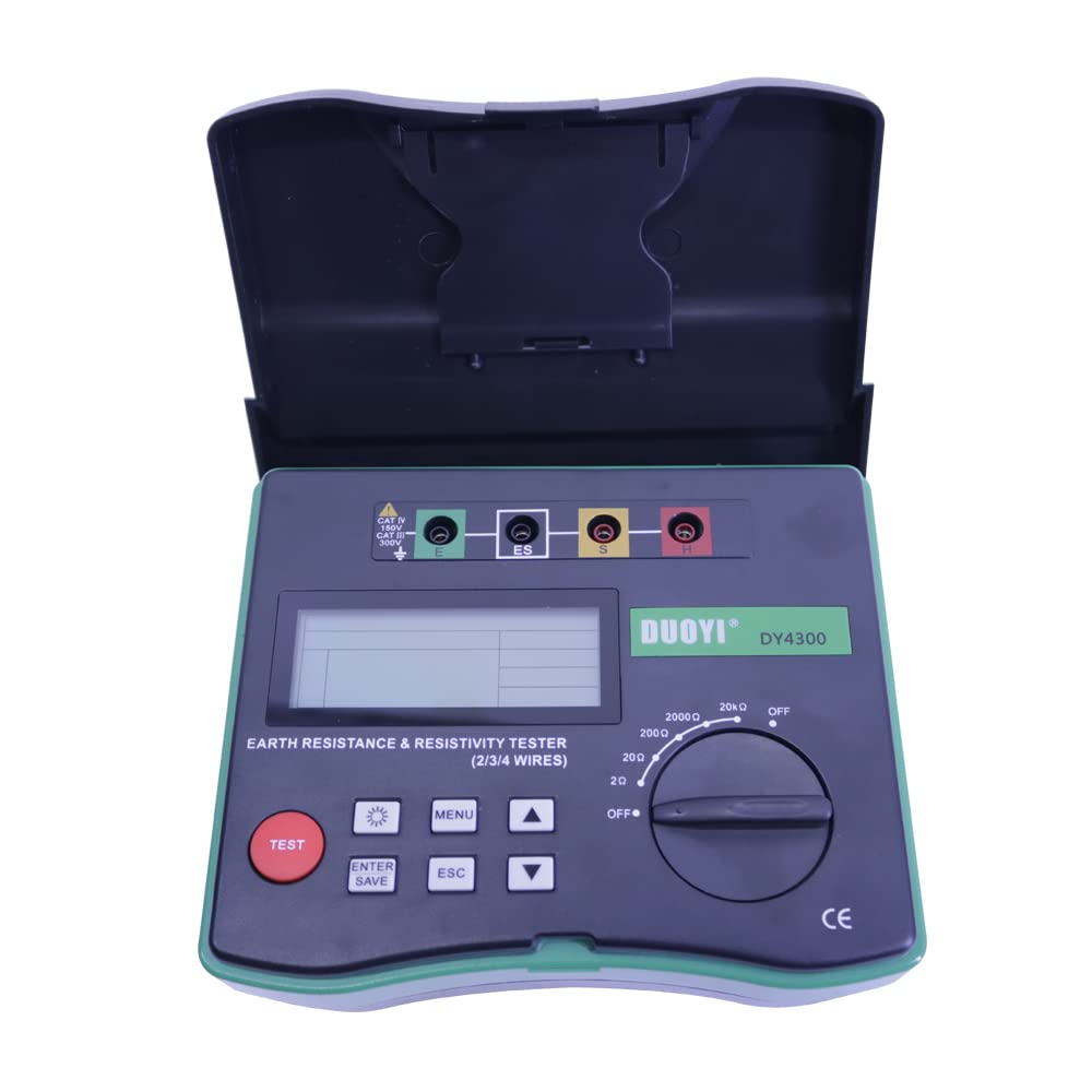 DY4300 4-Terminal Ground Resistance and Soil Resistivity Tester Digital Insulation Meter