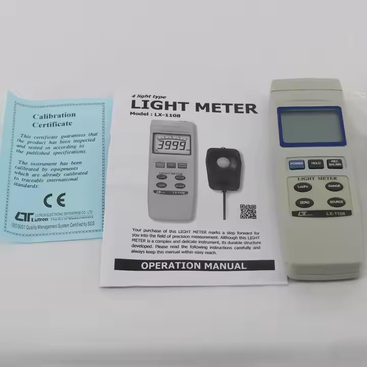 LX-1108 4 Light Type Light Meter Lux Meter 4 in 1 Luminometer Tester