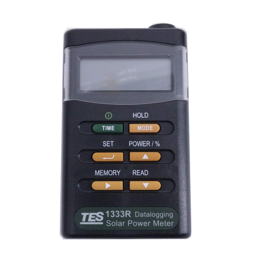 Graigar TES-1333R Digital Datalogging Solar Power Meter Tester Gauge TES1333R Solar Radiation Meter Gauge RS-232 Interface