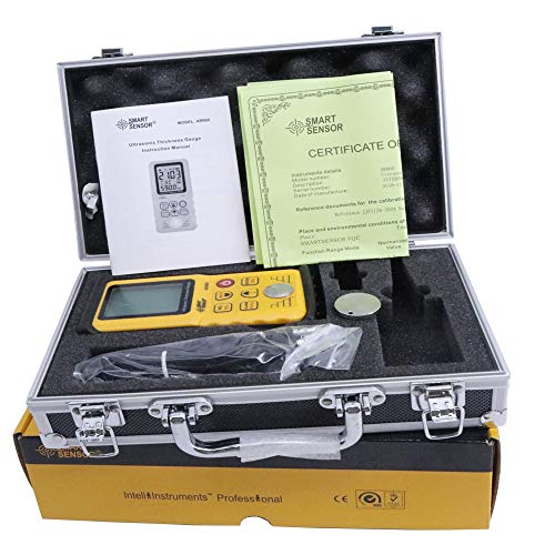 Graigar AR860 Digital Ultrasonic Thickness Gauge Tester Meter 1.00 to 300.00mm Steel Sound Velocity 1000 to 9999m/s