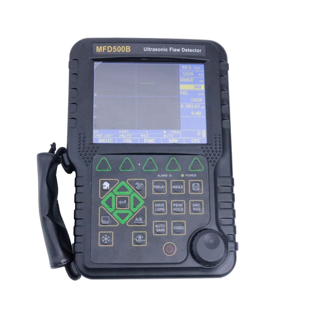 Graigar MFD500B Portable Digital Ultrasonic Flaw Detector with Measurement Range 0 to 9999 mm