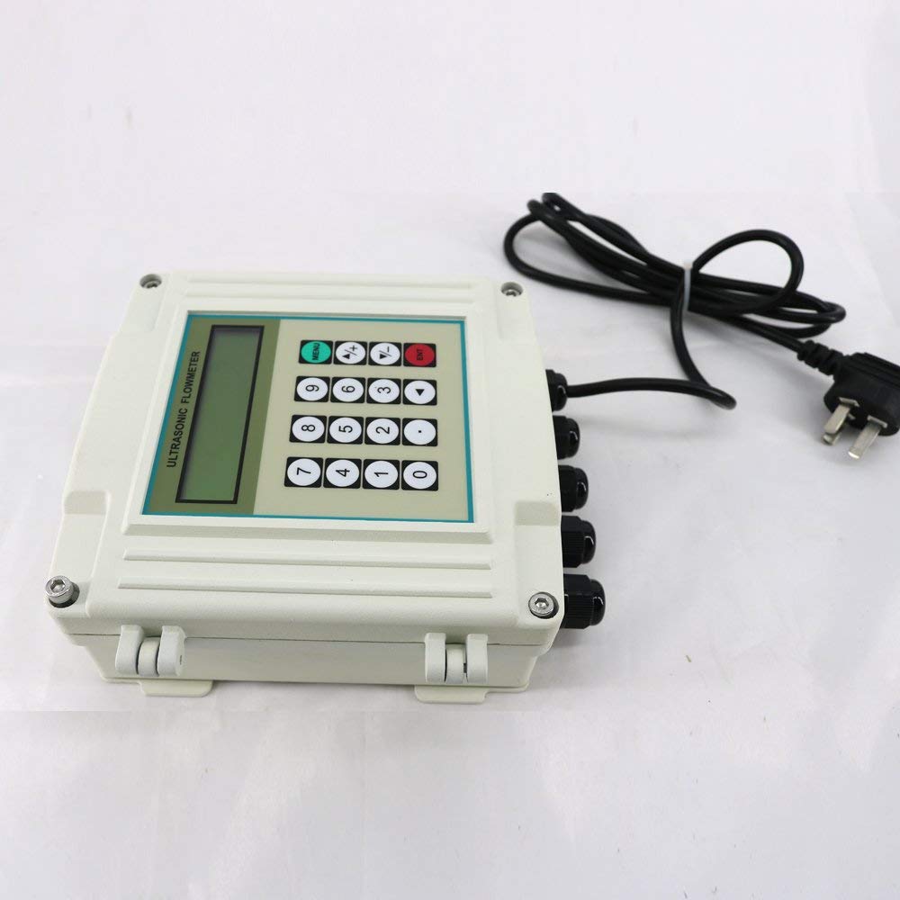 TUF-2000SW+TS-2 Fixed Ultrasonic Flow Meter for DN15-100mm Pipe Liquid Flowing Measuring 0.59-3.93inch Pipeline