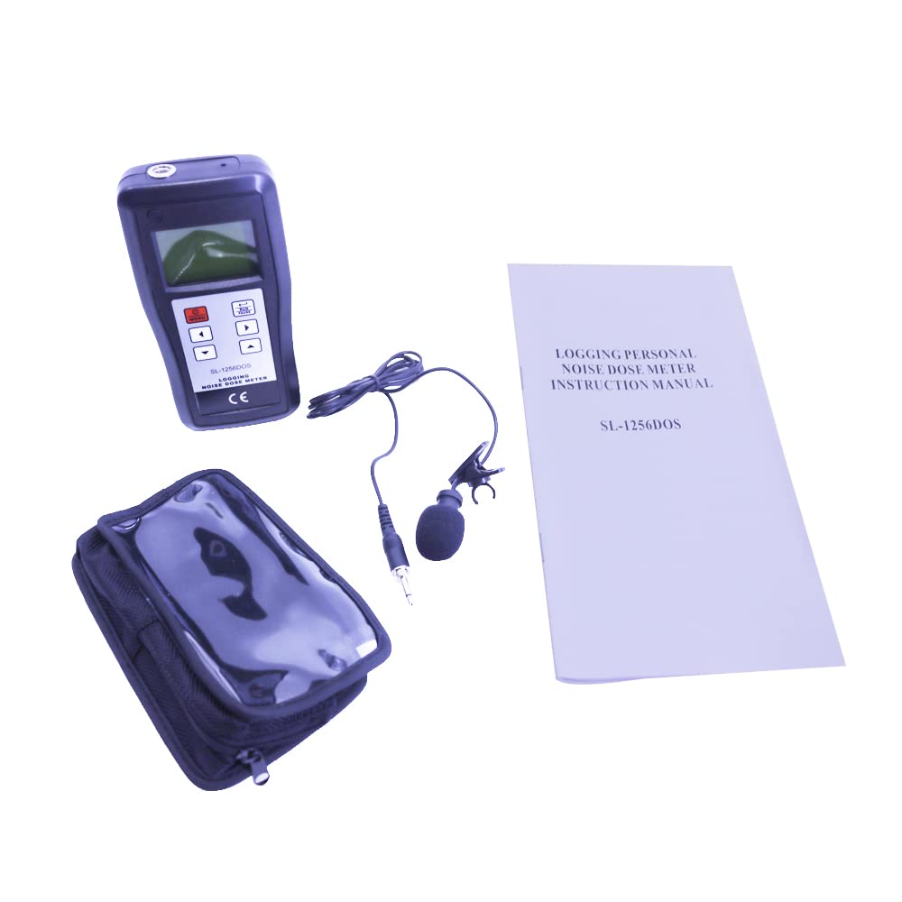 SL-1256DOS Digital Logging Personal Noise Dose Meter Sound Level Tester 60-130dB