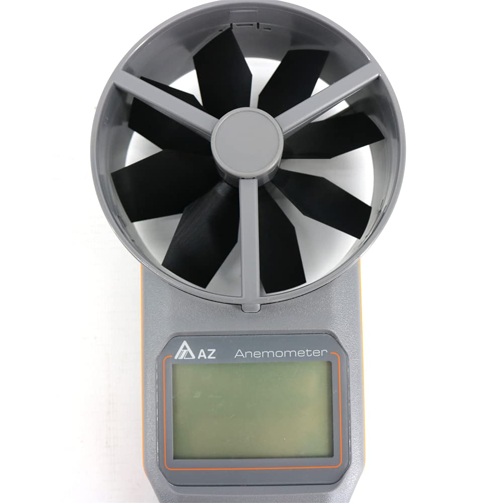 AZ8916 Portable Wind Speed Meter 10cm Vane Anemometer Temperature Air Velocity Tester