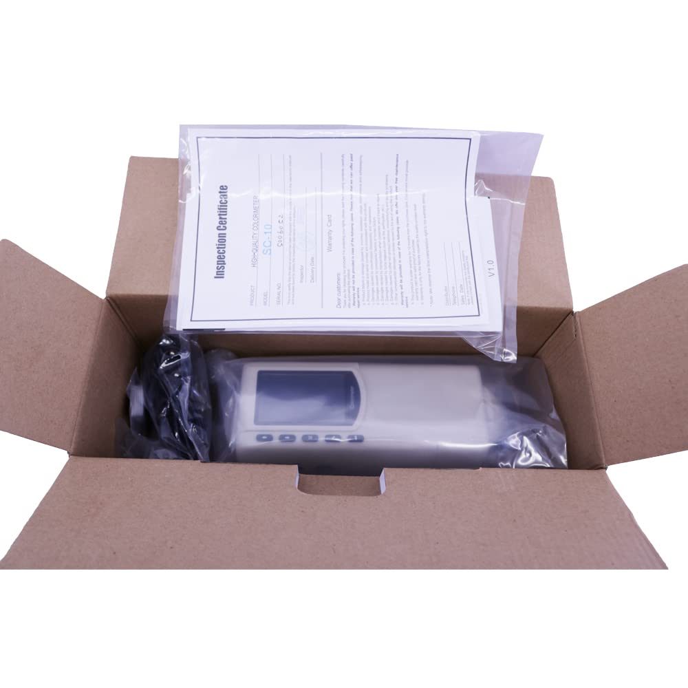 SC-10 Portable Colorimeter Digital Color Difference Meter 8/d 4mm Aperture Industrial Color Analyzer