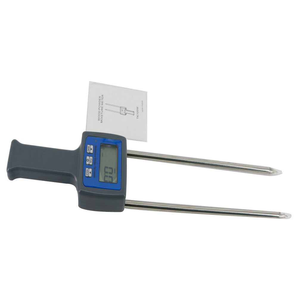 Graigar TK100W 4 Digital LCD Wood Sawdust Meter Hay Bale Bamboo Powder Moisture Fiber Tester
