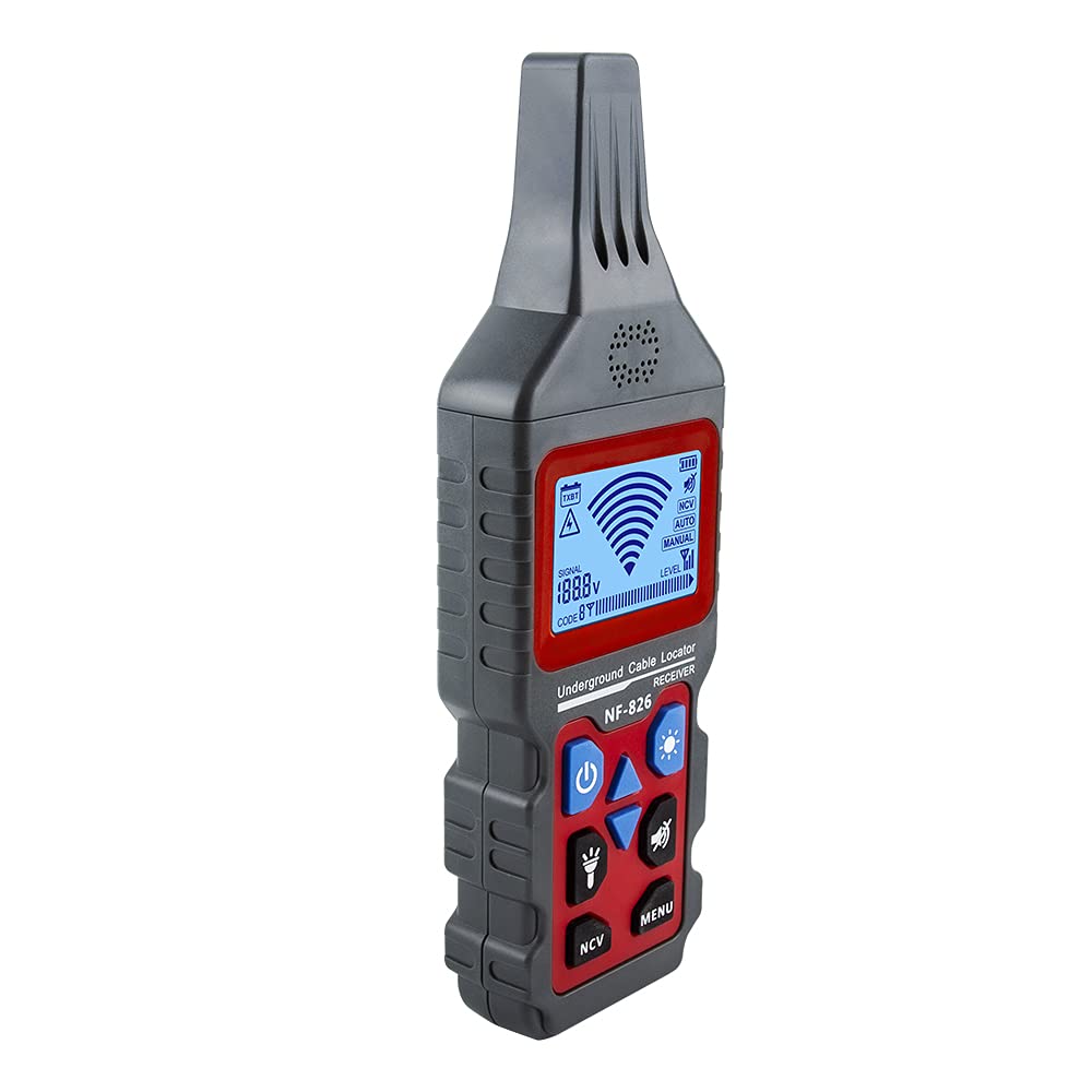 NF-826 Digital Underground Wire Tracker Cable Locator Portable Telephone Cable Finder Electrical Lines Detector