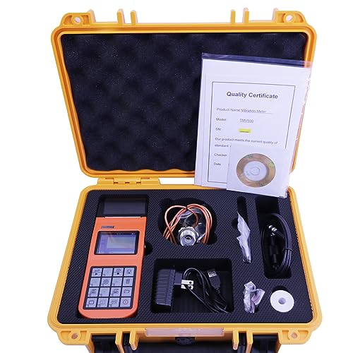 TMV500 Portable Vibration Meter Multifunctional Vibrator Speed Meter Rotational Speed Meter