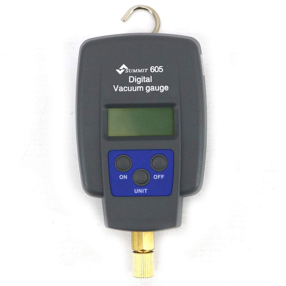 Graigar SUMMIT-605 Digital Vacuum Gauge Single Pressure Gauge with LCD Backlight SUMMIT605 Digital Vacuum Gauge Tester Meter