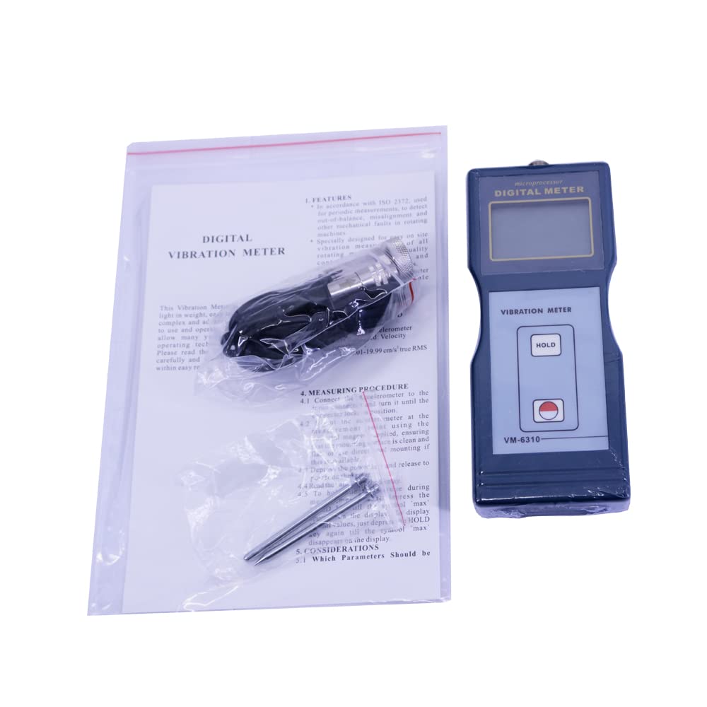 VM-6310 Portable Vibration Meter True RMS VM6310 Digital Vibrometer Range 0.01~199.9 mm/s 10Hz~1kHz