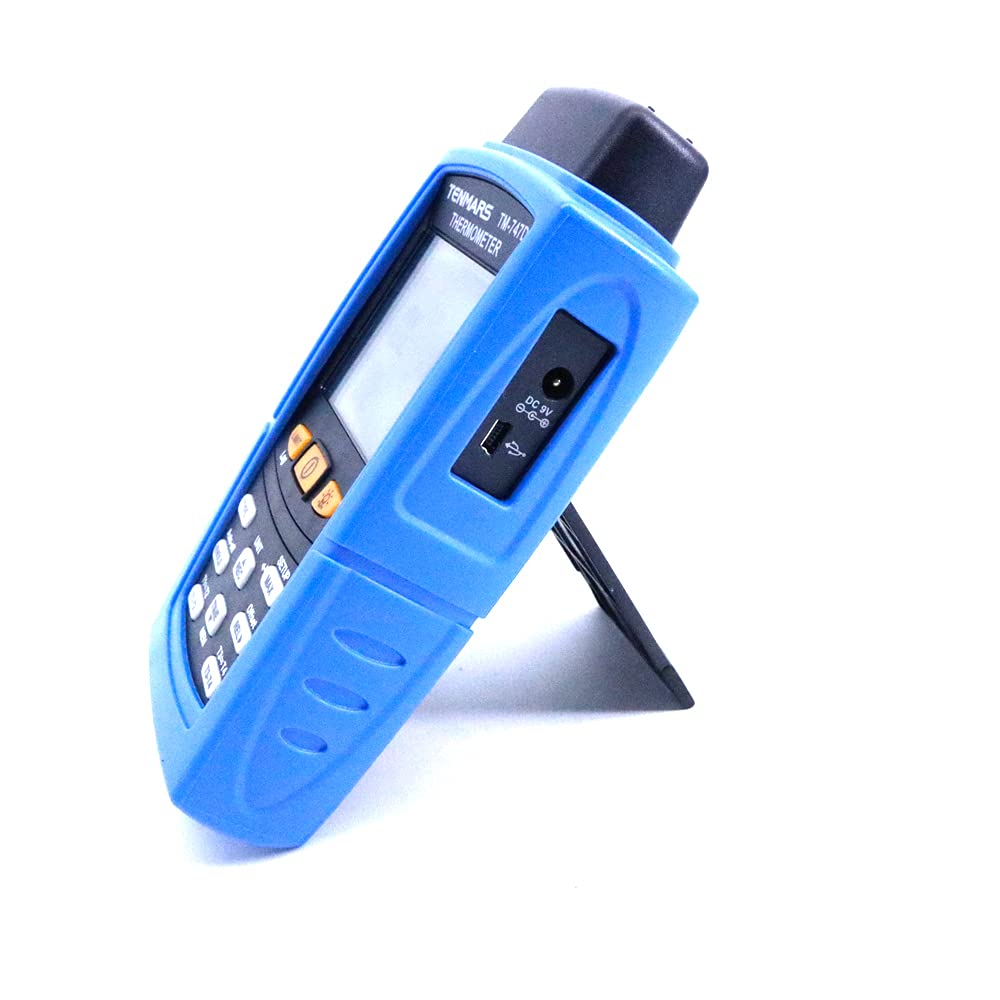 TENMARS TM-747D Digital Thermocouple Thermometer K,J,T,E,R,S,N Temperature Meter with RS-232 Program