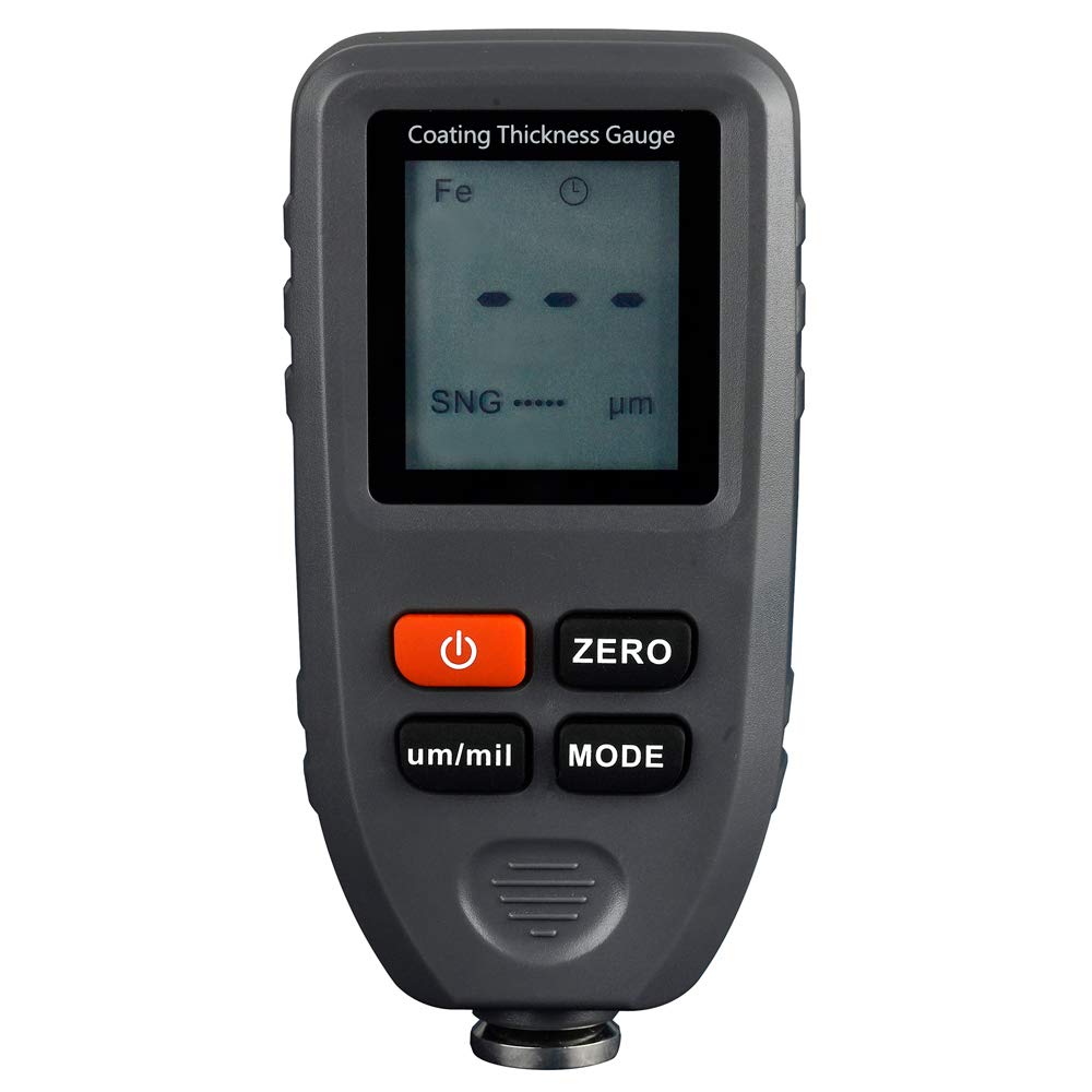 Graigar Digital Coating Thickness Gauge TC100 Paint Coating Thickness Meter Fe/NFe 0-1.25mm with LCD Display Electroplate Feeler Tester
