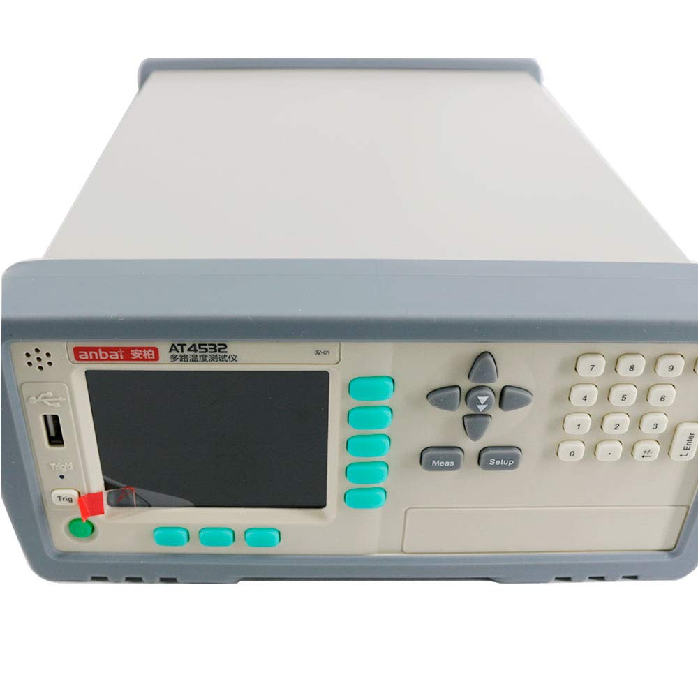 Graigar AT4532 32 Channels Temperature Recorder Meter Temperature Data Logger with TFT-LCD Display Thermocouple Data Logger -200℃~1300℃