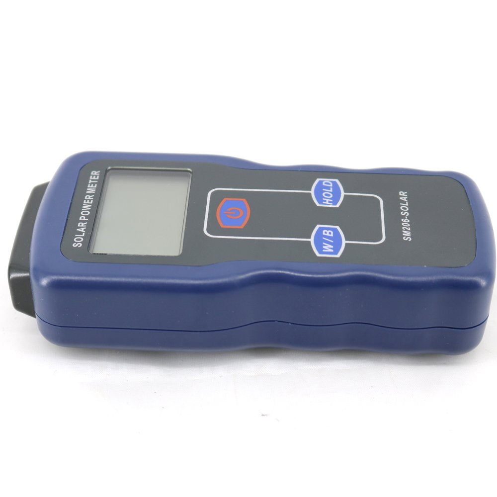 Graigar SM206 Digital Solar Power Meter with LCD Display Glass Light Intensity Solar Radiation Tester