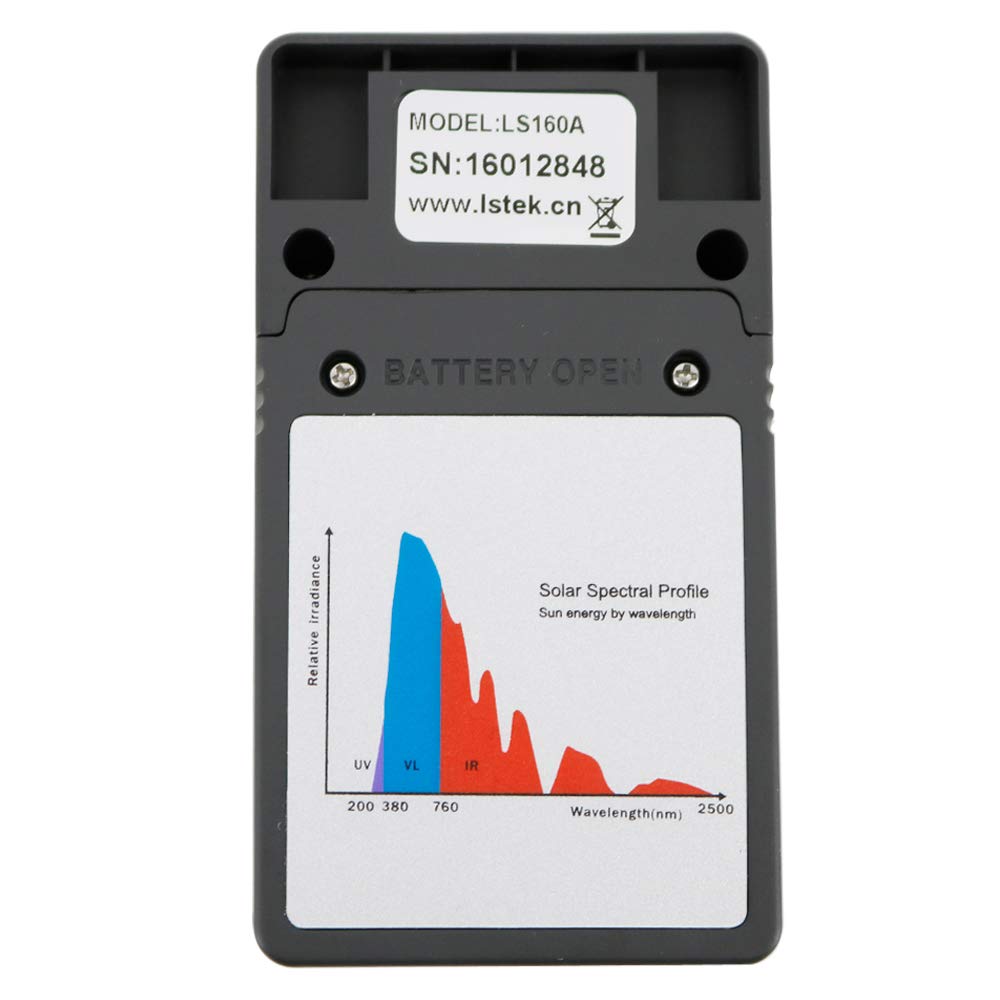 Graigar 3 in 1 Solar Film Transmission Meter LS160A UV IR VL Transmission Tester of IR Peak Wavelength 1400nm Visible Light Transmittance Meter Resolution 0.1 Percent