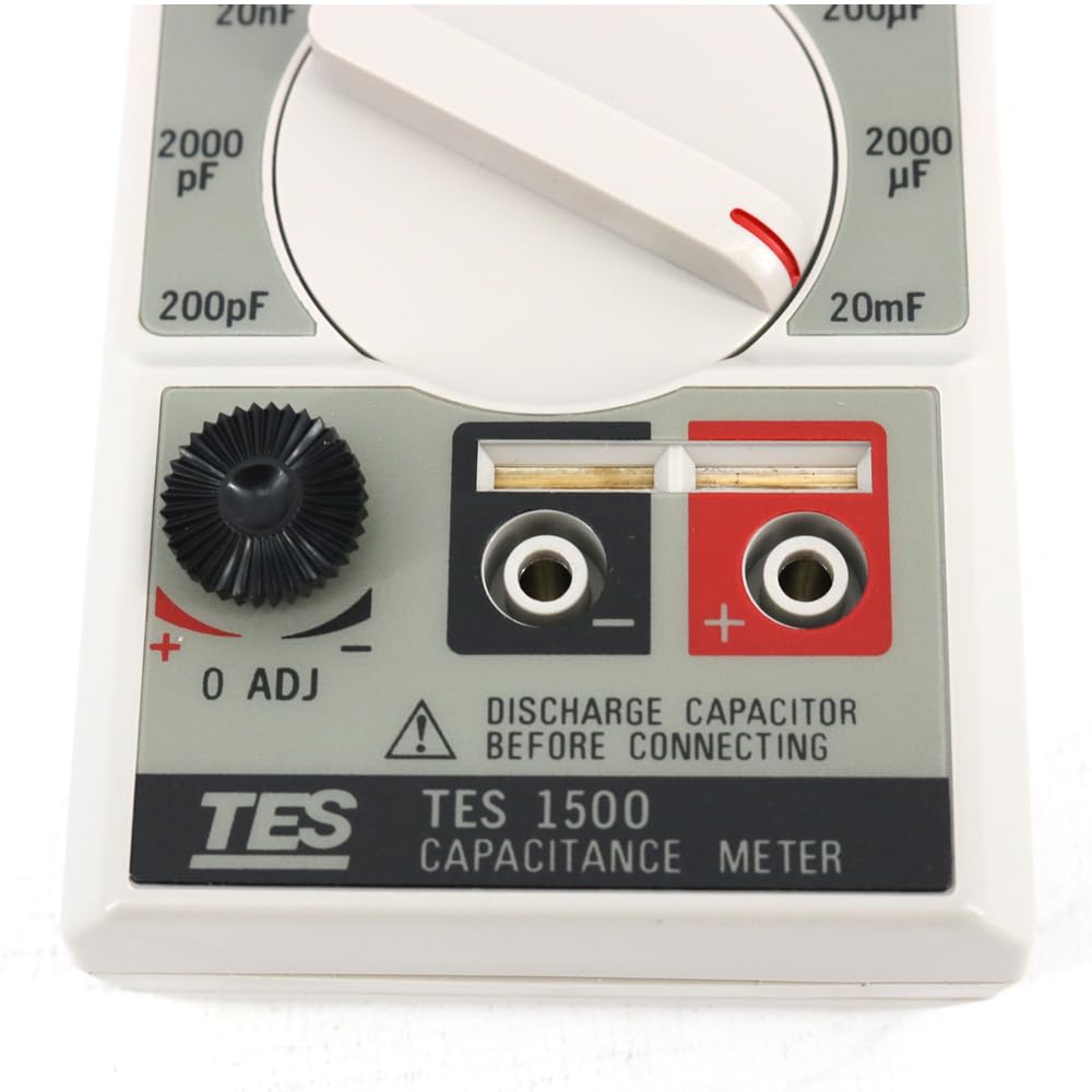 TES-1500 Digital Capacitance Meter Tester Wide Capacity 0.1pF-20,000uF 0.5% Accuracy TES1500