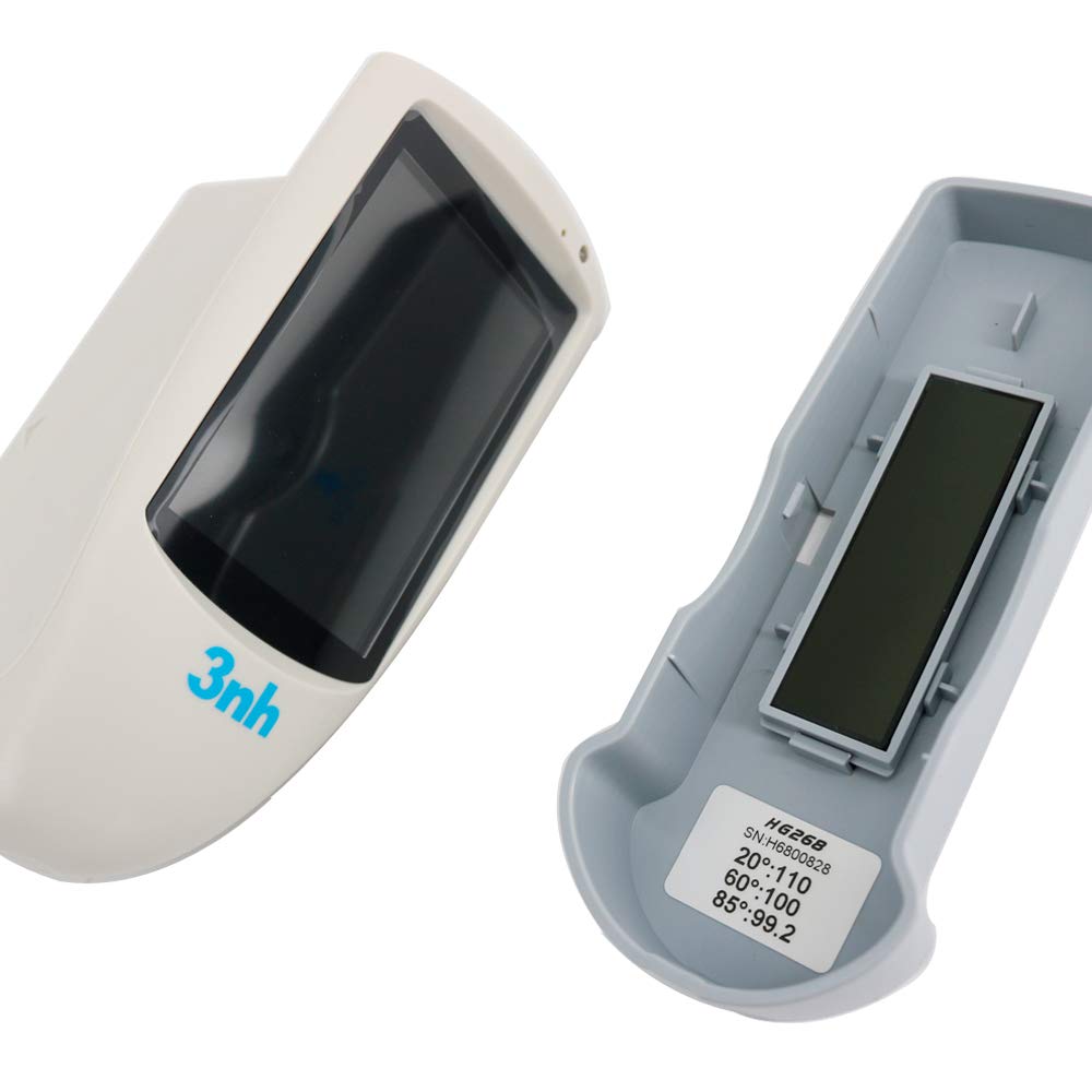 Graigar Digital Glarimeter HG268 Tri-angle Gloss Meter Glossmeter 20 60 85 Degree with USB RS-232 Interface Storage 1000 Data