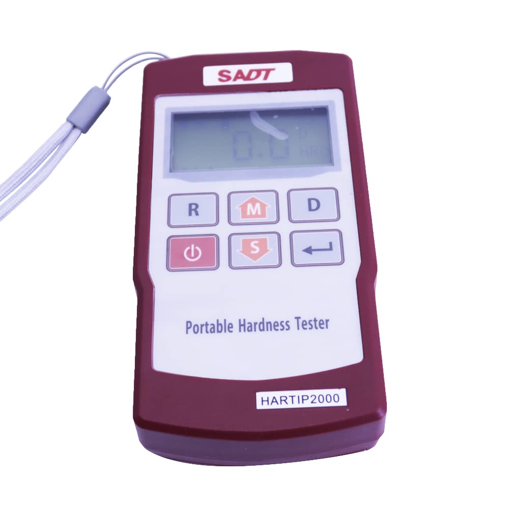 Graigar HARTIP2000 Portable Digital Leeb Hardness Tester Gauge HARTIP-2000 Hardness Scale HL HRC HRB HB HV HS 170 to 960 HL Leeb Hardness Tester with RS232 Interface Metal Durometer 300 Data Hold