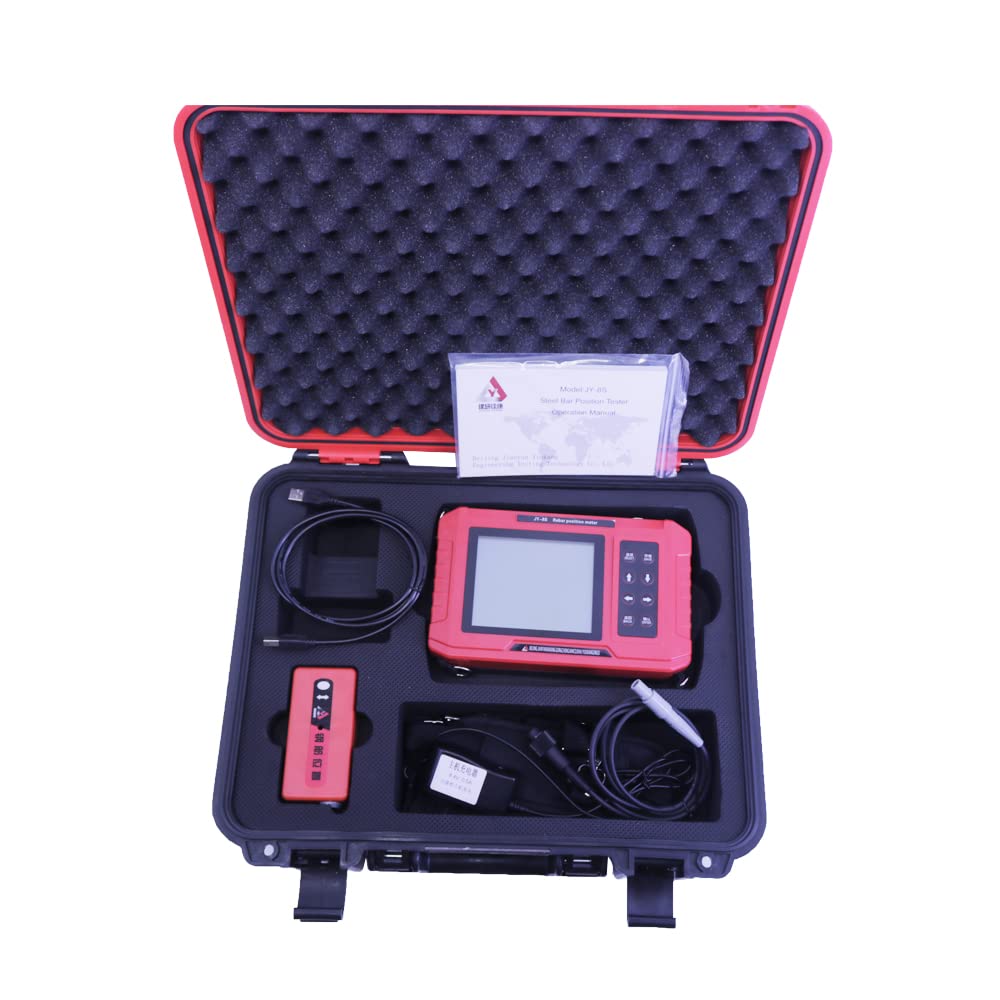 Graigar JY-8S Concrete Rebar Locator Scanner: Reinforcement Detector, Compact, Lightweight, Non-Destructive, Accurate, Voice Alarm, Backlit Display