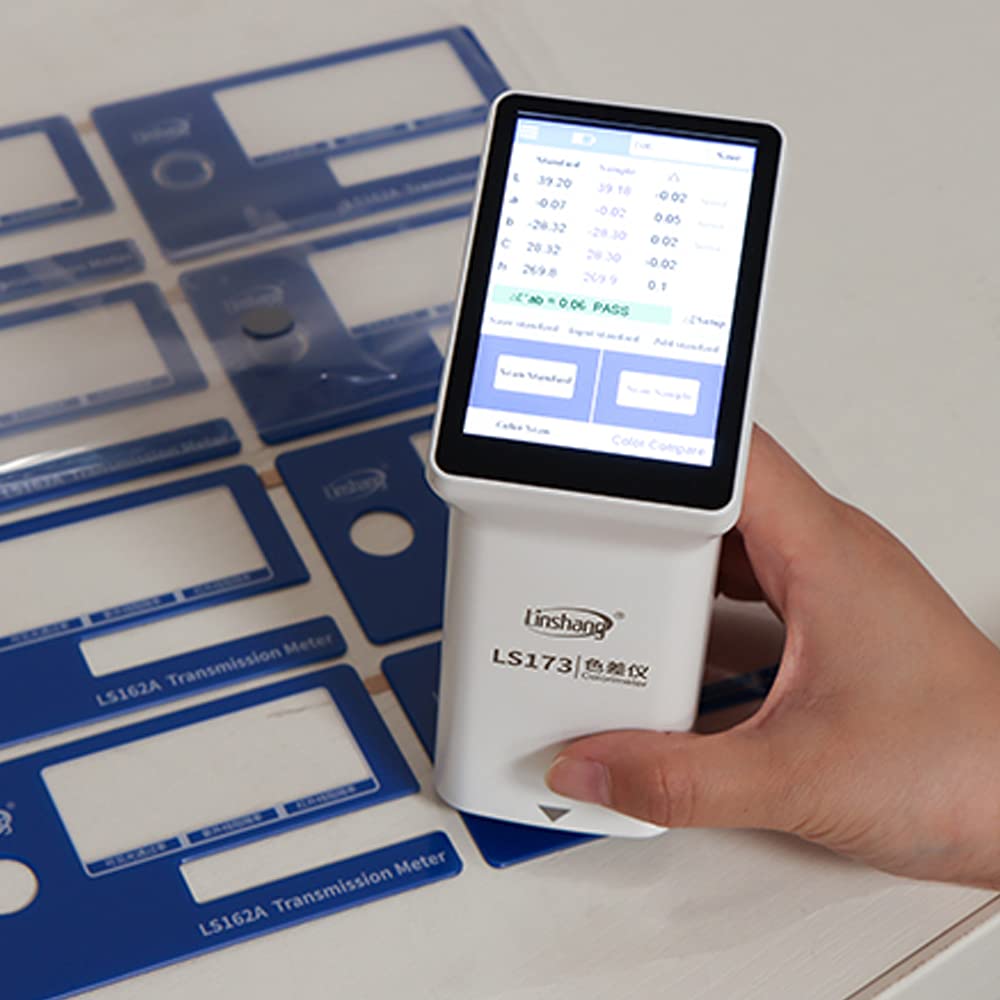 LS173 Portable Multifunctional Colorimeter D/8° Touch Scree Color Difference Analyzer Color Tester