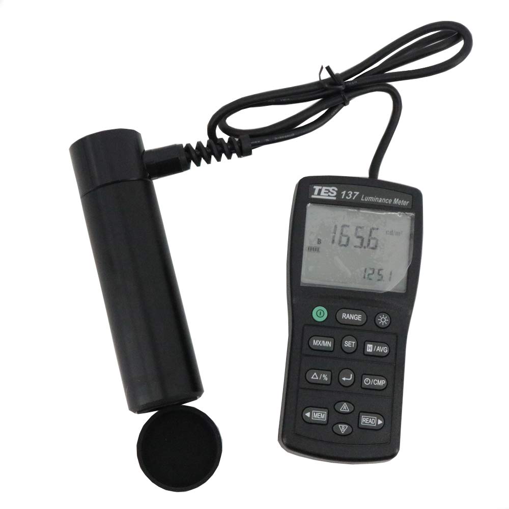 Graigar TES-137 Luminance Meter Light Meter Dual Display 4-Digit LCD