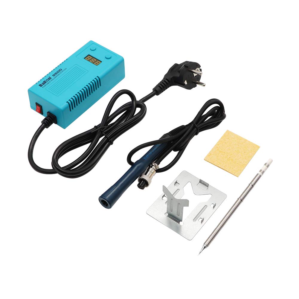 New BK950D Portable Digital Control Temperatures Soldering Station 100-240V,180-450C/356-842F,50W with T13 Heating Elements