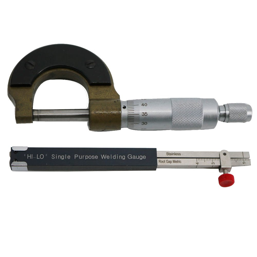 Graigar Stainless Steel Welding Gauge Tool Kits Combine Suit 13 Pieces Welding Inspection Gauge Metric Welding Gage(mm)