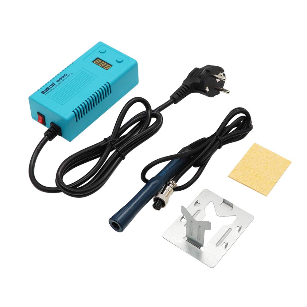 New BK950D Portable Digital Control Temperatures Soldering Station 100-240V,180-450C/356-842F,50W with T13 Heating Elements