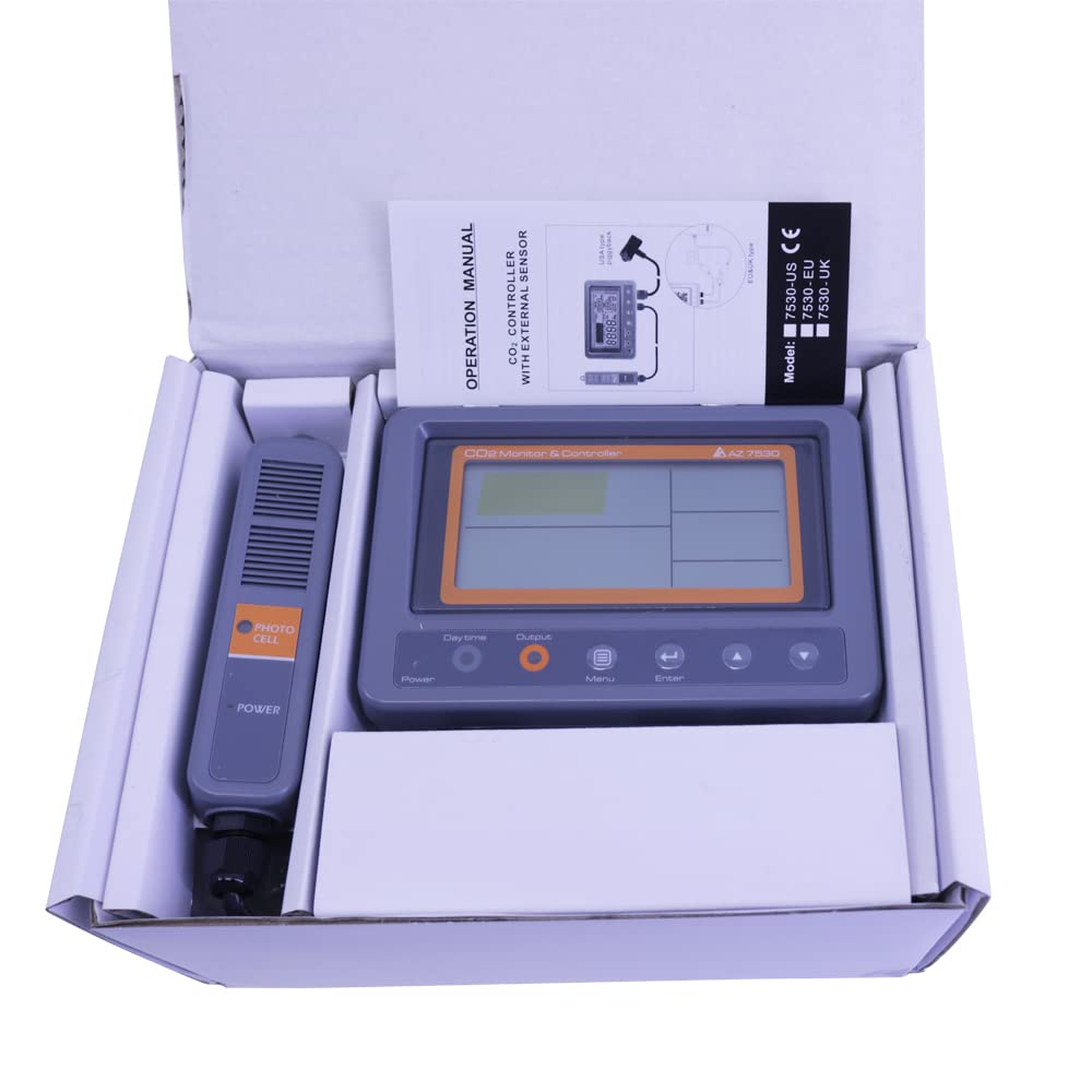 AZ7530 External Sensor Carbon Dioxide Tester Digital CO2 Monitor CO2 Detector 0~5000 ppm
