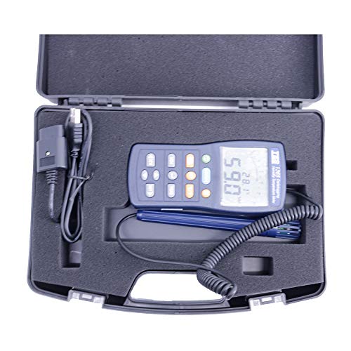 TES-1365 Temperature Humidity Meter Thermometer Hygrometer Datalogging Range -4°F~140°F/10% RH~95% RH Sampling Rate 1 Times/s