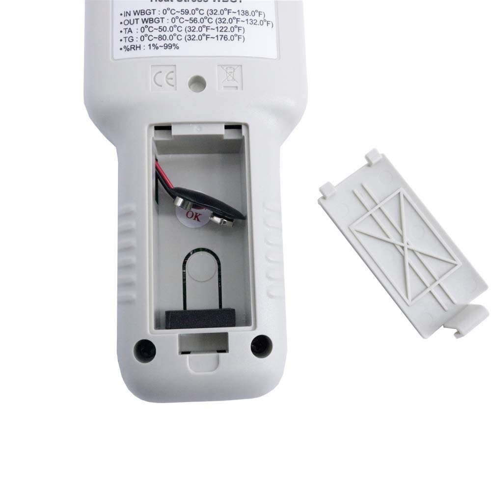 Graigar TM-188 Heat Stress WBGT Meter Accurate Measurement for Effects of Temperature Humidity and Direct or Radiant Sunlight