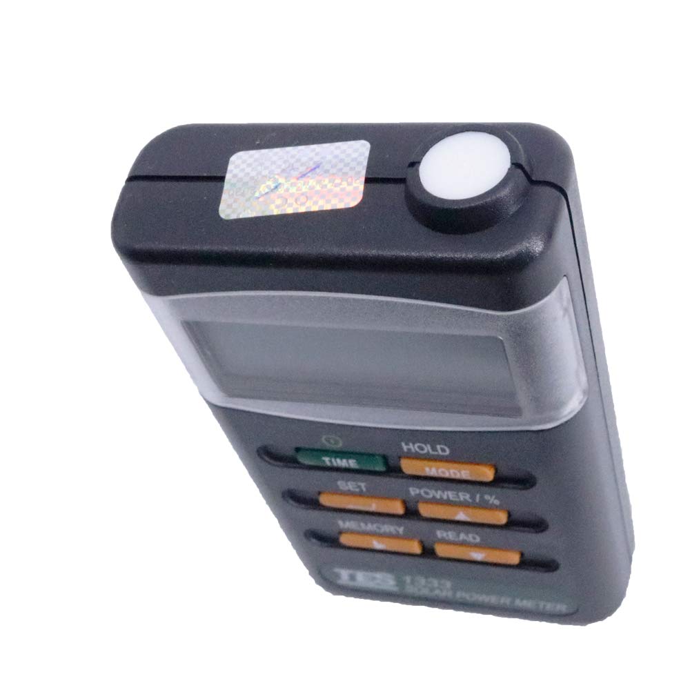 TES-1333 Solar Power Tester Meter Digital Solar Radiation Detector Range 2000W/m2 Spectral Response 400-1100nm