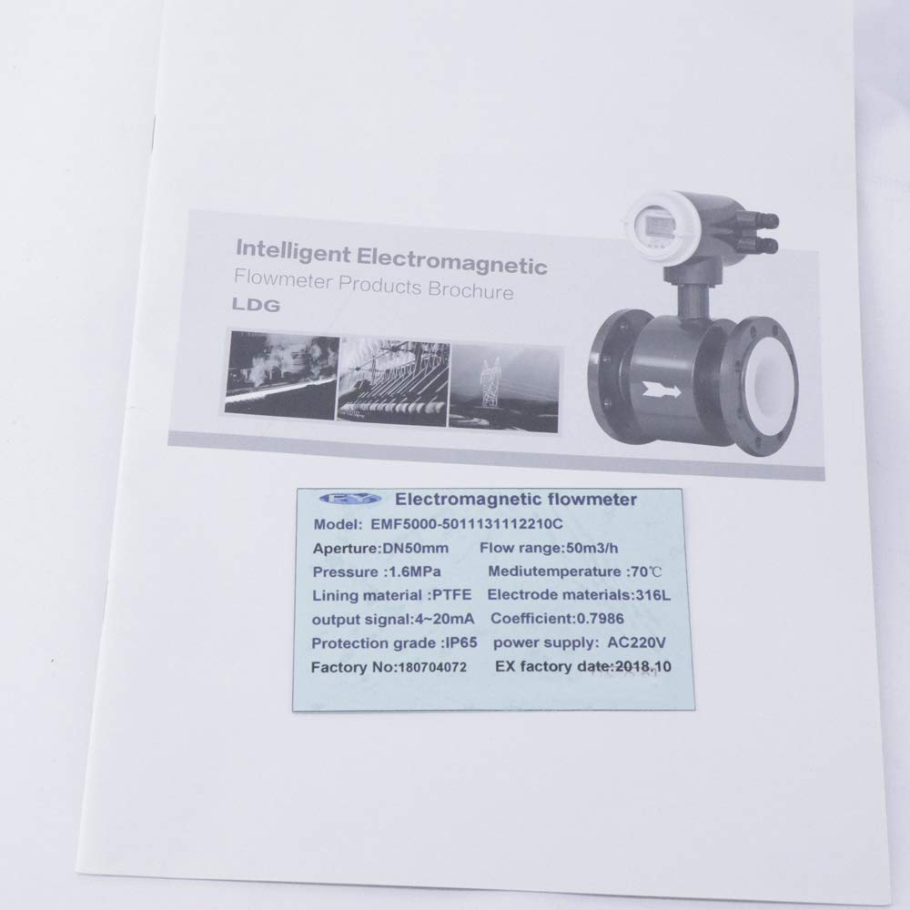 Graigar DN50MM Electromagnetic Flow Meter with 4~20mA Output 2'' Digital Magnetic Flowmeters for Water