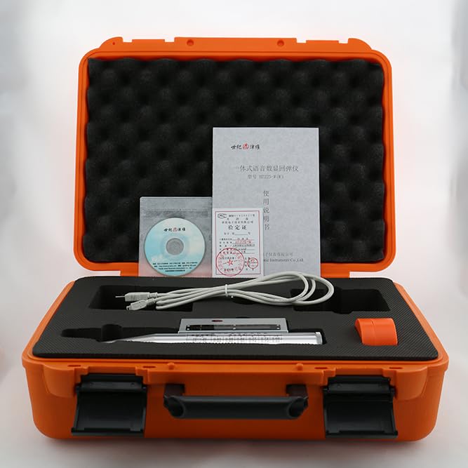 Graigar Integrated Voice Digital Test Hammer HT225-W with Measuring Ranges 10 to 60MPa Rebound Hammer High-resolution LCD Screen