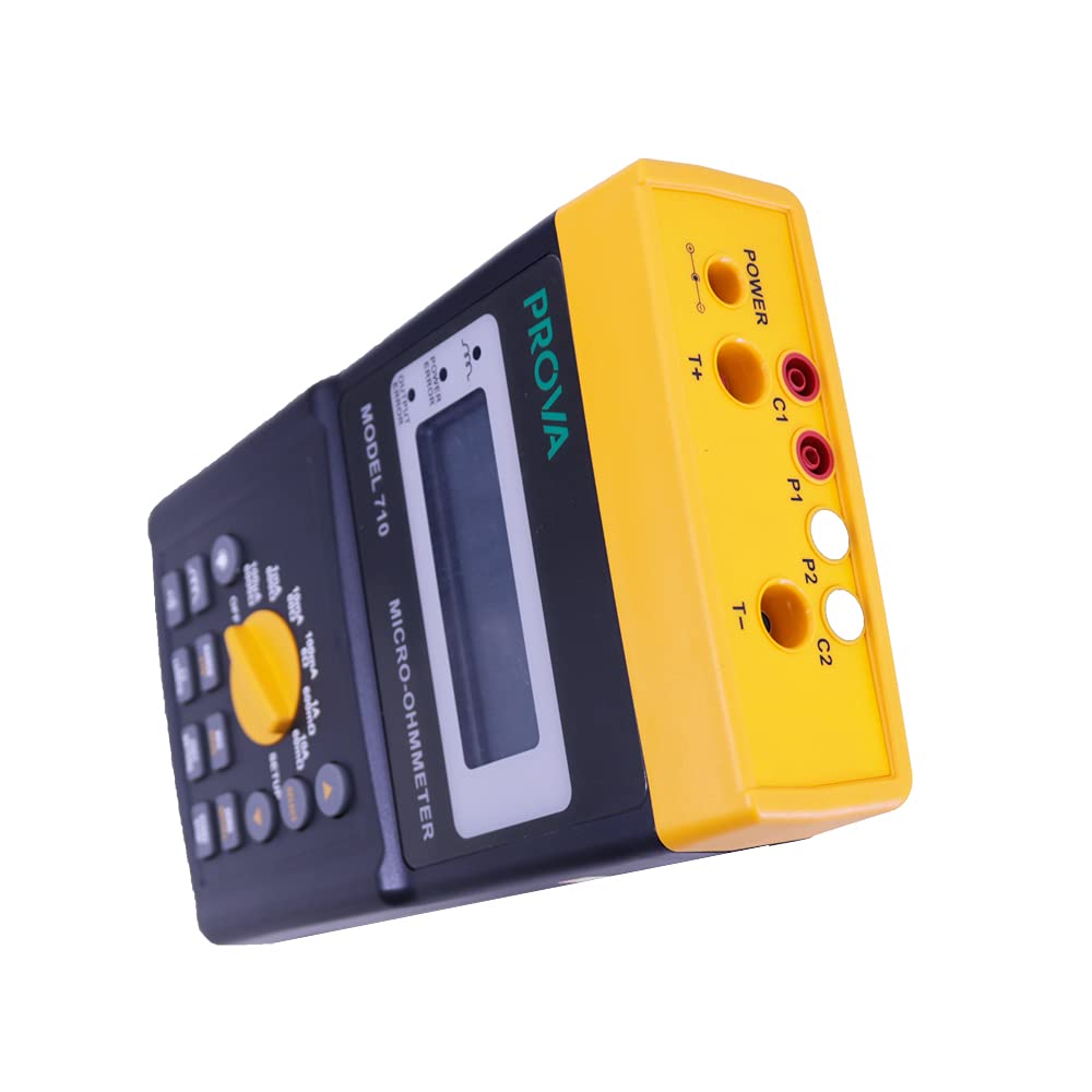 PROVA710 Micro-Ohmmeter Resistance Tester 10A (60mOhm) Max. Test Current Basic Accuracy 0.25% PROVA-710