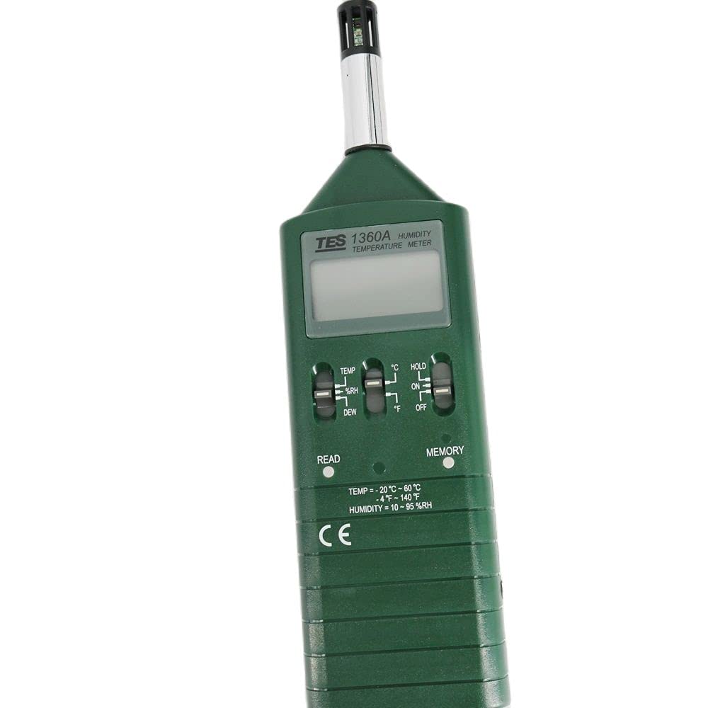 TES-1360A Digital Humidity and Temperature Meter -20℃ to 60℃ Humidity 10%-95%