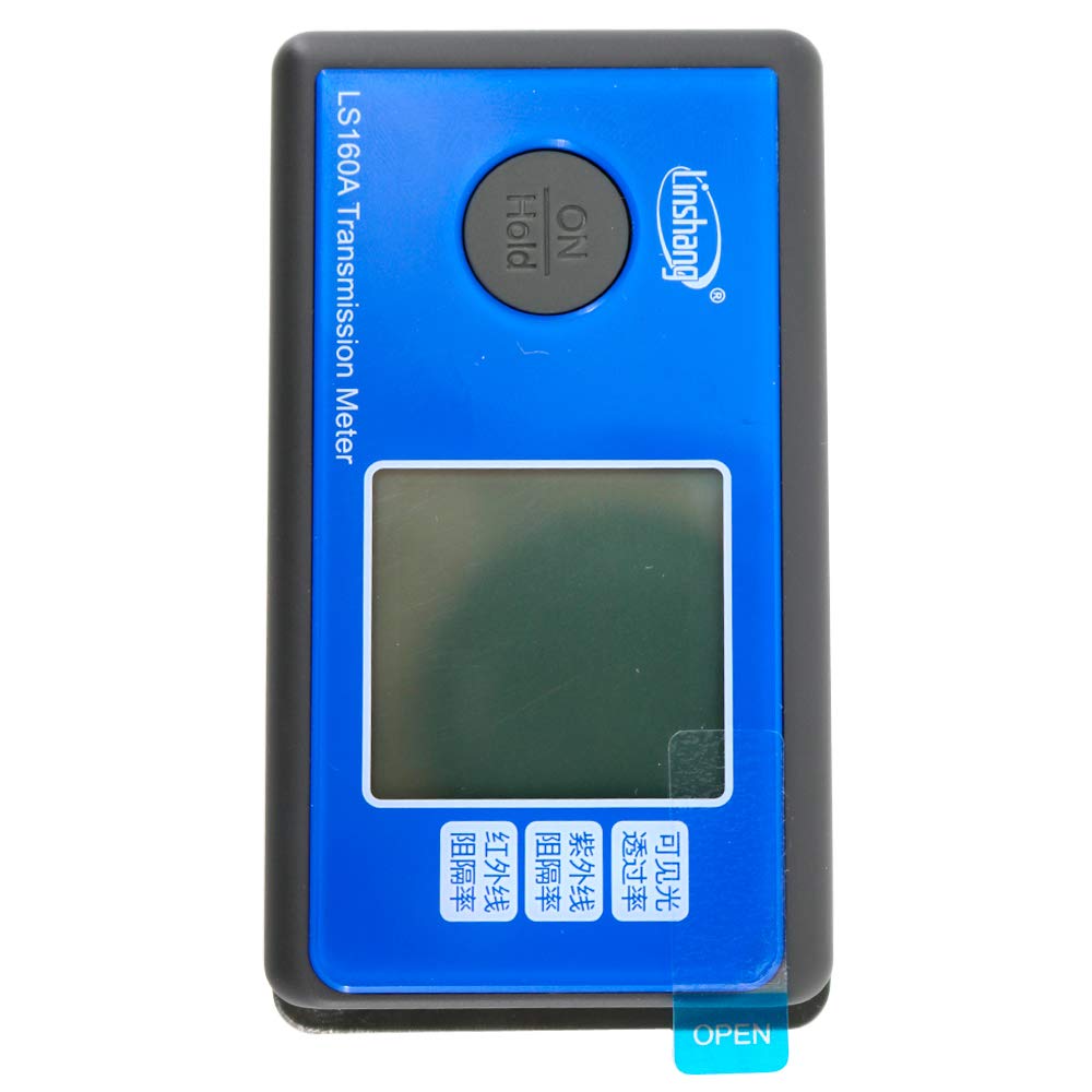 Graigar 3 in 1 Solar Film Transmission Meter LS160A UV IR VL Transmission Tester of IR Peak Wavelength 1400nm Visible Light Transmittance Meter Resolution 0.1 Percent